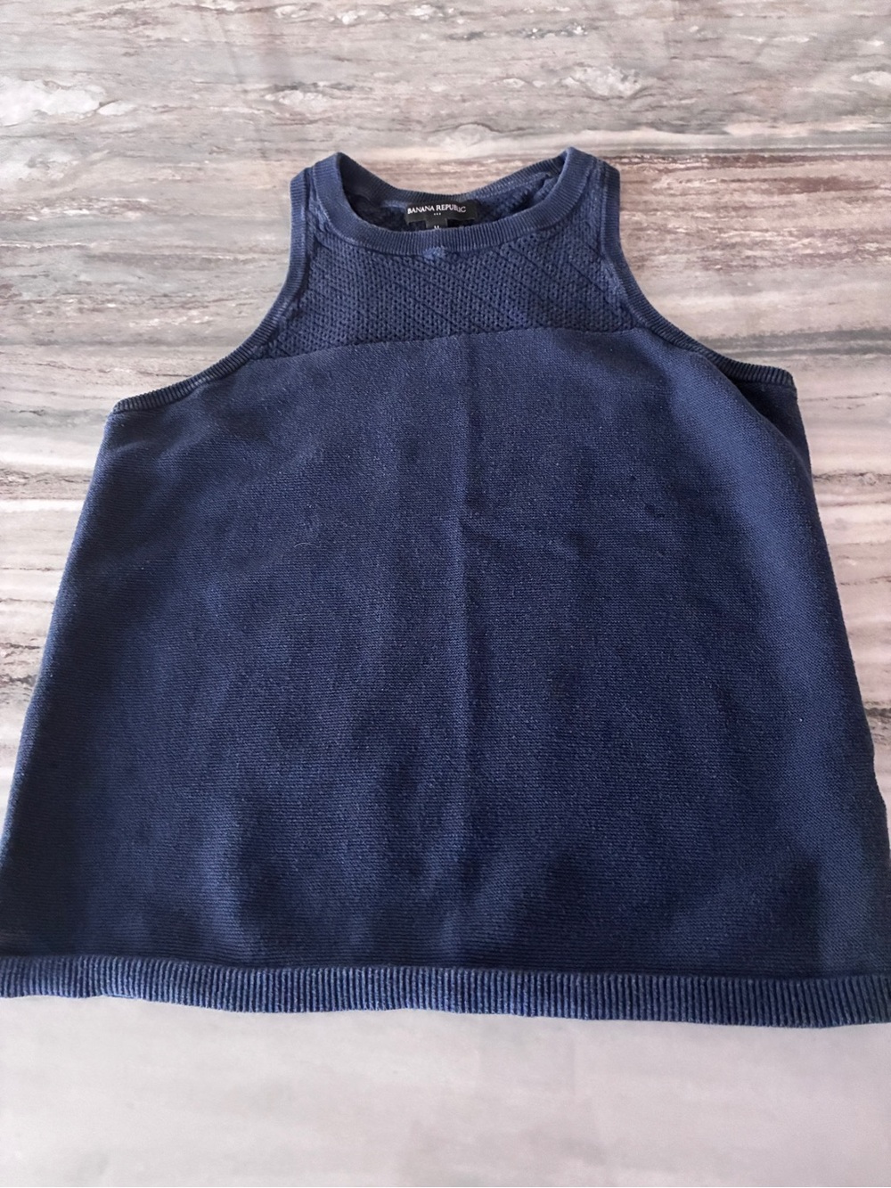 Banana Republic Women’s  Navy Knit Tank Sweater Sz M